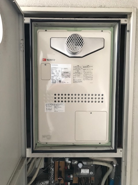 大阪府大阪市西淀川区 H様 都市ガス ノーリツ給湯器 GTH-2444AWX3H-T-1 BL 24号フルオート給湯暖房給湯器 交換工事 交換後