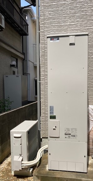 大阪府泉大津市 H様 三菱電機エコキュート SRT-C465 460L角型エコオート 交換工事 交換後