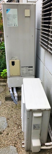 千葉県流山市 W様 ダイキンエコキュート EQN37VFV 370L角型フルオート 交換工事 交換前