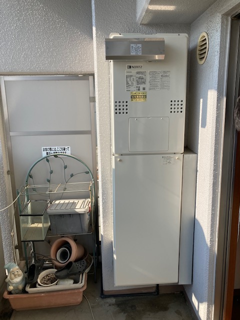 大阪府茨木市 M様 都市ガス ノーリツエコジョーズ 	GTH-C2460AW3H BL 24号（フルオート）給湯暖房給湯器 交換工事 交換後