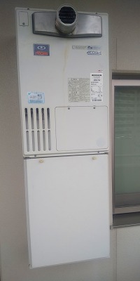 兵庫県神戸市須磨区 G様 都市ガス ノーリツエコジョーズ GTH-CP2460AW3H-T BL 24号スタンダード（フルオート）給湯暖房給湯器 交換工事 交換前
