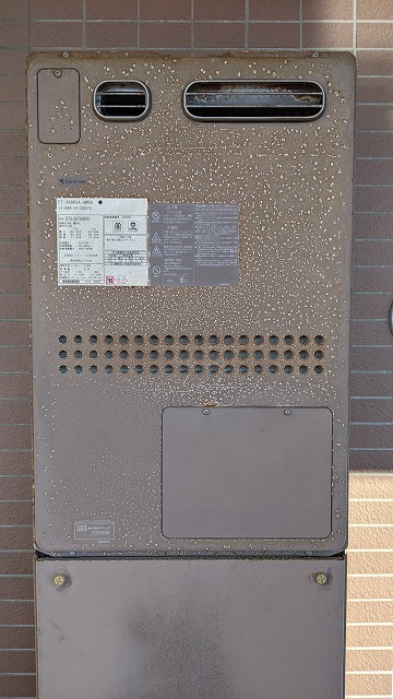 東京都江東区 N様 都市ガス ノーリツ給湯器 GTH-2444AWX3H-1 BL 24号フルオート給湯暖房給湯器 交換工事 交換前