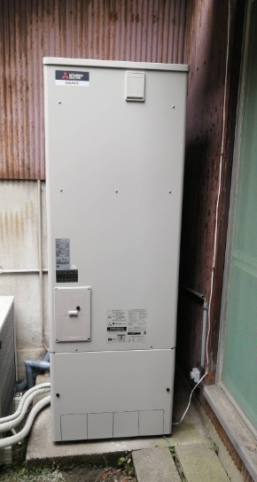 愛知県名古屋市中川区 K様 三菱電機エコキュート SRT-N375 370L角型給湯専用 交換工事 交換後