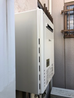 大阪市摂津市 K様 LPガス ノーリツ給湯器 GT-2460SAWX-1 BL LPG 24号オート追焚付給湯器 交換工事 交換後