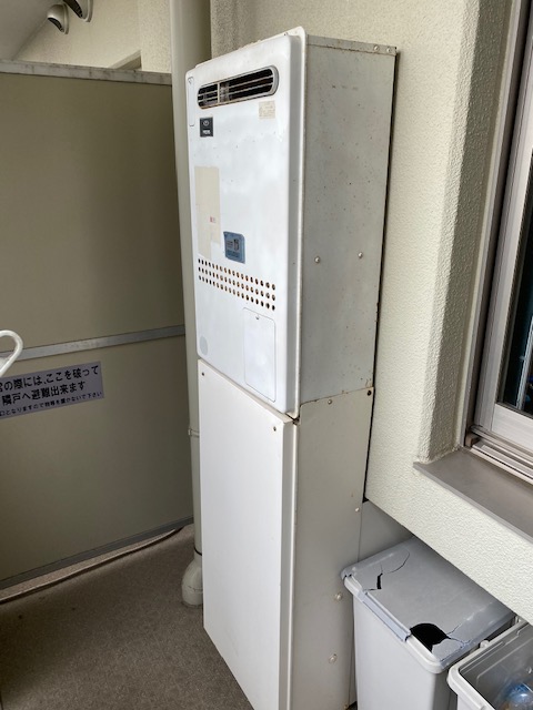 兵庫県神戸市東灘区 K様 都市ガス ノーリツエコジョーズ 	GTH-C2460AW3H BL 24号（フルオート）給湯暖房給湯器 交換工事 交換前