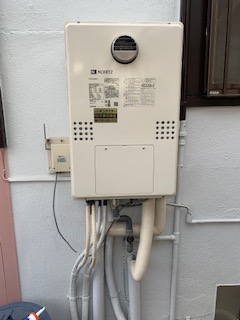 兵庫県明石市 T様 都市ガス ノーリツエコジョーズ 	GTH-C2460AW3H BL 24号（フルオート）給湯暖房給湯器 交換工事 交換後