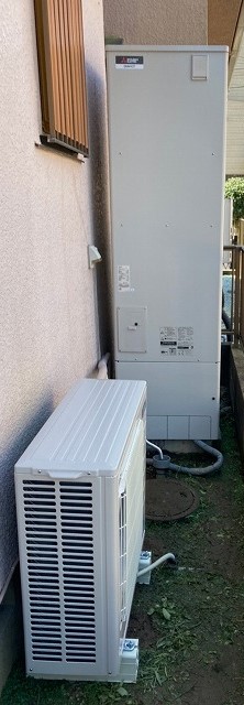 埼玉県加須市 K様 三菱電機エコキュート SRT-S465A 460L角型フルオート 交換工事 交換後