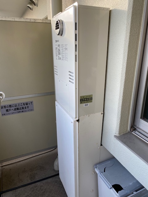兵庫県神戸市東灘区 K様 都市ガス ノーリツエコジョーズ 	GTH-C2460AW3H BL 24号（フルオート）給湯暖房給湯器 交換工事 交換後