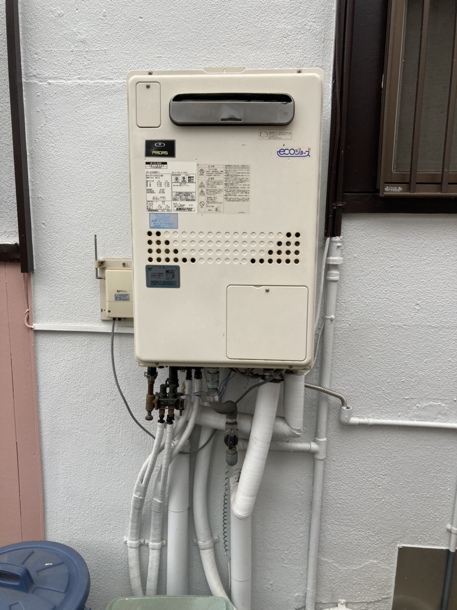 兵庫県明石市 T様 都市ガス ノーリツエコジョーズ 	GTH-C2460AW3H BL 24号（フルオート）給湯暖房給湯器 交換工事 交換前