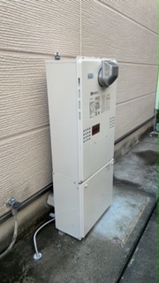 大阪府高槻市 M様 都市ガス ノーリツエコジョーズ GTH-C2460AW3H BL 12A13A 24号スタンダード（フルオート）給湯暖房給湯器（エコジョーズ） 交換工事 交換後