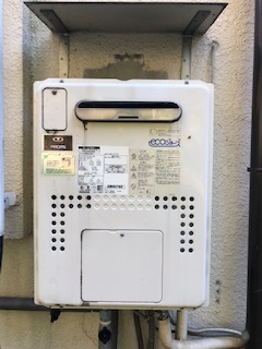 大阪府堺市 M様 都市ガス ノーリツエコジョーズ GTH-C2459SAWD BL 12A13A 24号オート給湯暖房給湯器（エコジョーズ） 交換工事 交換前
