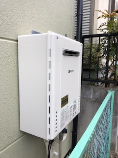 奈良県北葛城郡 K様 LPガス（プロパン）ノーリツ給湯器 GT-1660SAWX-1 BL 20A LPG 16号オート追焚付給湯器 交換工事 交換後