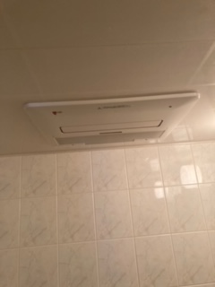 兵庫県神戸市中央区 Y様 ノーリツ 温水式浴室暖房換気乾燥機（天井カセット形・標準タイプ） BDV-4106AUKNC-J2 交換工事 交換後