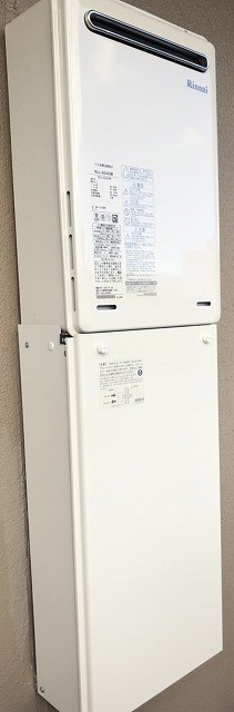 兵庫県神戸市東灘区 N様 都市ガス リンナイ給湯器 RUJ-A2400W  24号高温水供給式給湯器 交換工事 交換後