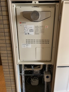 兵庫県伊丹市 K様 都市ガス ノーリツ給湯器 GTH-2444AWXD-T-1 BL 24号フルオート給湯暖房給湯器 交換工事 交換後