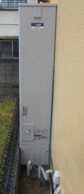 兵庫県神戸市垂水区 Ｍ様 三菱電機エコキュート SRT-S435UZ 430L薄型フルオート 交換工事 交換後