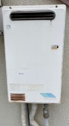 東京都三鷹市 K様 都市ガス パロマ給湯器 PH-2015AW 20号オートストップ給湯専用給湯器 交換工事 交換前