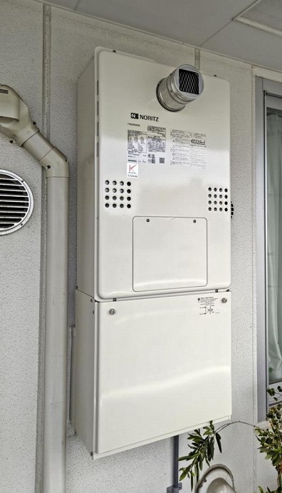 東京都江東区 K様 都市ガス ノーリツエコジョーズ GTH-C2460AW3H-T-1 BL  24号スタンダード（フルオート）給湯暖房給湯器 交換工事 交換後