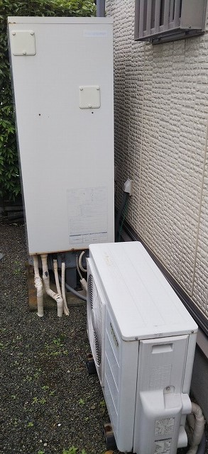 神奈川県横須賀市 K様 三菱電機エコキュート SRT-W465 460L角型フルオート  交換工事 交換前