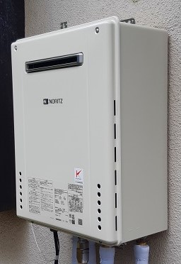 東京都小平市 N様 都市ガス ノーリツ給湯器 GT-2460SAWX-2 BL 24号オート追焚付給湯器 交換工事 交換後