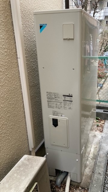 東京都江戸川区 H様 ダイキンエコキュート EQ37WFTV  薄型 370L フルオート 交換工事 交換後