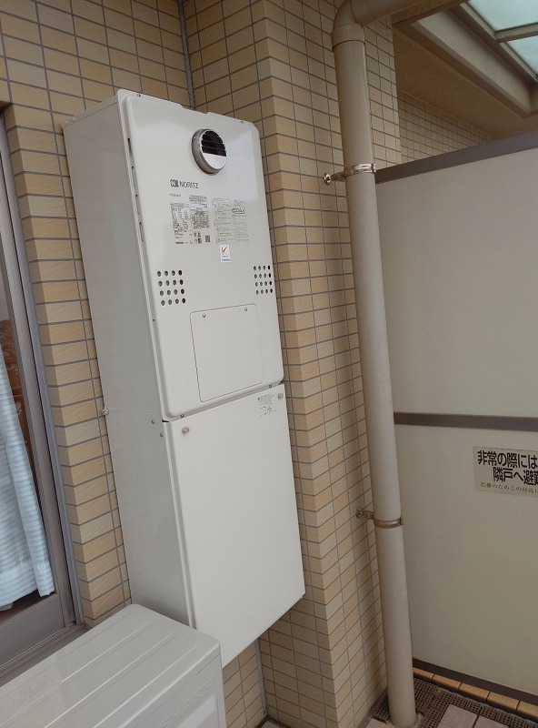 神奈川県川崎市宮前区 S様 都市ガス ノーリツエコジョーズ 	GTH-C2460AW3H-1 BL 24号（フルオート）給湯暖房給湯器 交換工事 交換後