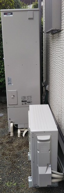 神奈川県横須賀市 K様 三菱電機エコキュート SRT-W465 460L角型フルオート  交換工事 交換後