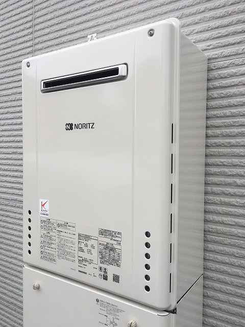 東京都東村山市 W様 都市ガス ノーリツ給湯器 GT-2460SAWX-2 BL 24号オート追焚付給湯器 交換工事 交換後