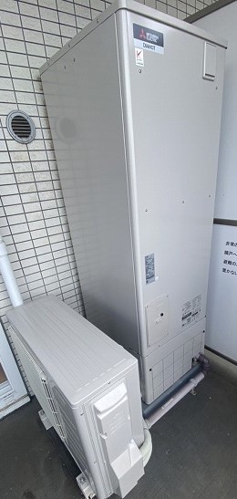 東京都三鷹市 S様 三菱電機エコキュート SRT-W305D-BS 角型 300L フルオート交換工事 交換後
