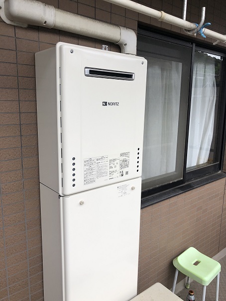 神奈川県横須賀市 T様 ノーリツ給湯器 GT-1660SAWX-2 BL 16号オート追焚付給湯器 交換工事 交換後