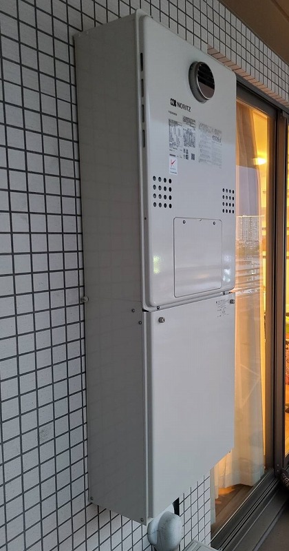神奈川県川崎市高津区 Ｍ様 都市ガス ノーリツエコジョーズ GTH-C2460AW3H-1 BL 24号（フルオート）給湯暖房給湯器 交換工事 交換後