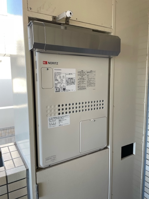 神奈川県大和市 M様 都市ガス ノーリツ給湯器 GTH-1644SAWX3H-1 BL 16号オート給湯暖房給湯器 交換工事 交換後