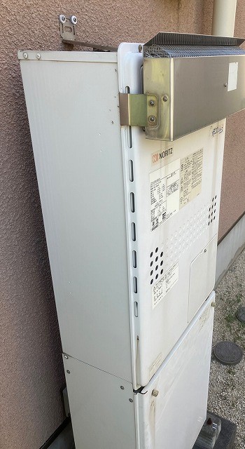 埼玉県吉川市 N様 都市ガス ノーリツエコジョーズ GTH-C2460AW3H-1 BL 24号（フルオート）給湯暖房給湯器 交換工事 交換前