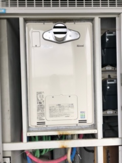 東京都東大和市 M様 都市ガス リンナイエコジョーズ RUFH-E2405AT2-3(A) 24号フルオート給湯暖房給湯器 交換工事 交換後