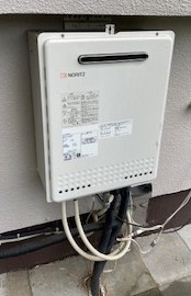 山梨県上野原市 I様  LPG ノーリツ給湯器 GT-2460SAWX-2 BL 24号オート追焚付給湯器 交換工事 交換前