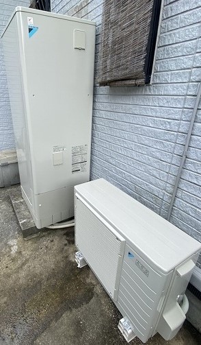 神奈川県横浜市磯子区 Y様 ダイキンエコキュート EQN37WFV 370L角型フルオート 交換工事 交換後