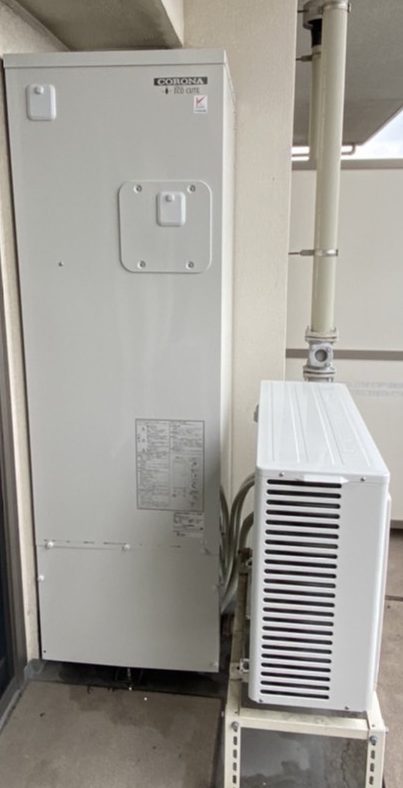 東京都荒川区 I様 コロナエコキュート CHP-S30AY1-12 集合住宅用 300L角型フルオート 交換工事 交換後