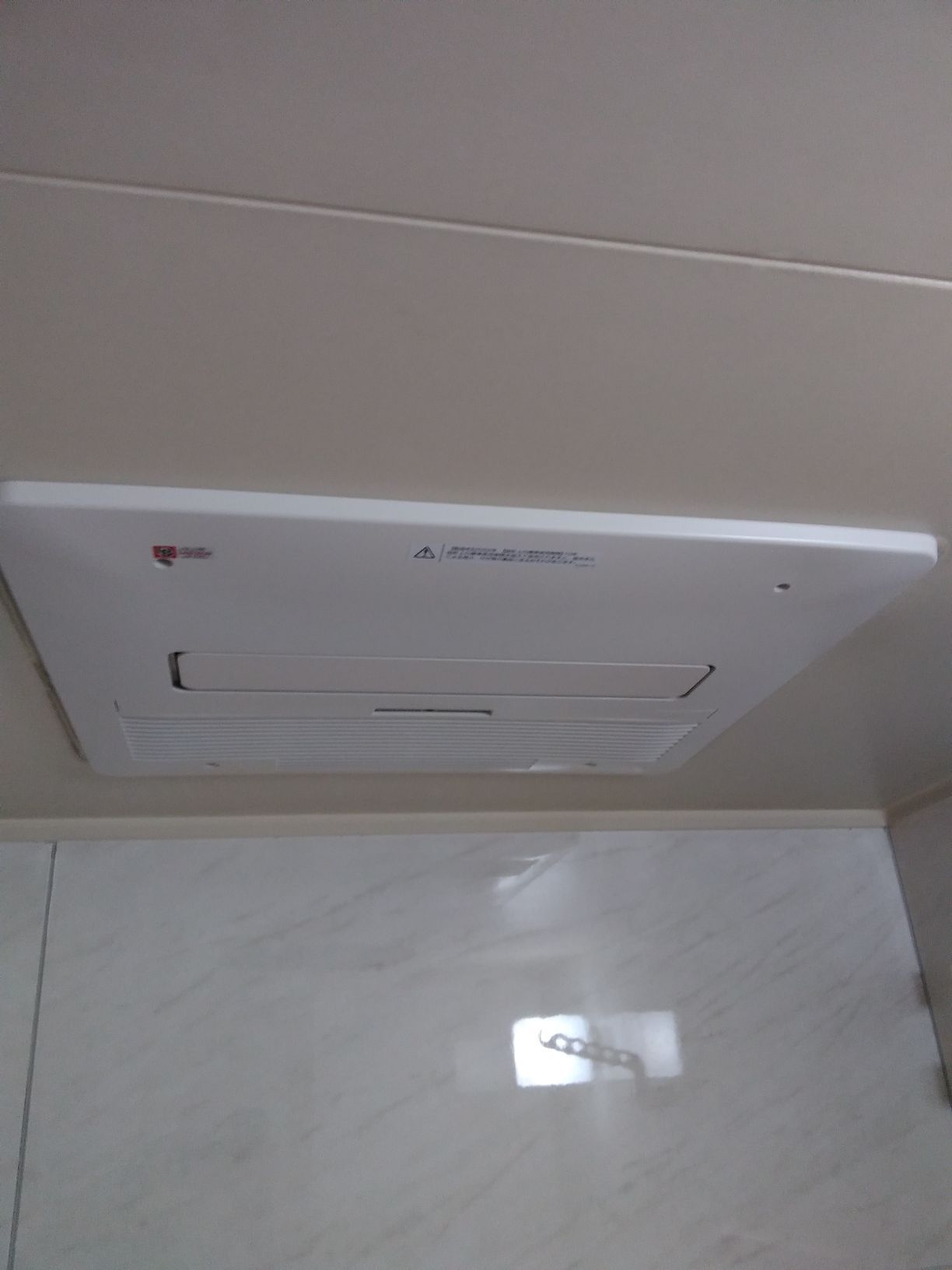 東京都練馬区 M様 ノーリツ 温水式浴室暖房換気乾燥機（天井カセット形・標準タイプ） BDV-4106AUKNC-J2 交換工事 交換後