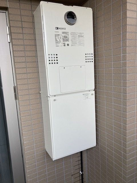 東京都日野市 N様 都市ガス ノーリツエコジョーズ GTH-C2460AW3H-1 BL 24号（フルオート）給湯暖房給湯器 交換工事 交換後