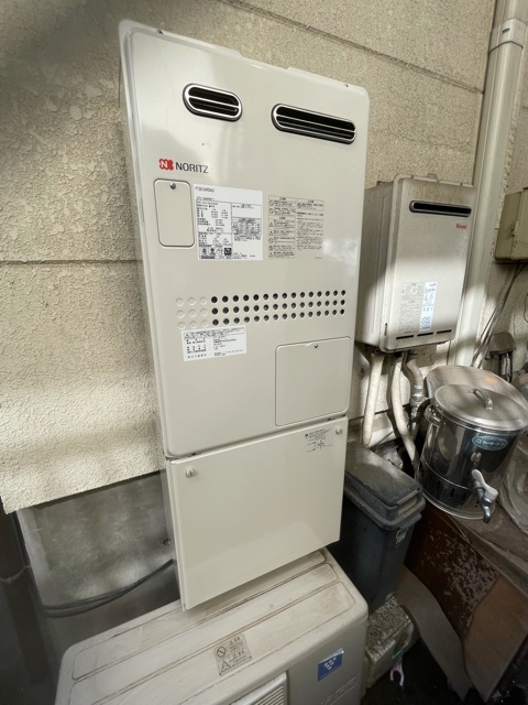 東京都渋谷区 Y様 都市ガス ノーリツ給湯器 GTH-1644AWX-1 BL  16号フルオート給湯暖房給湯器 交換工事 交換後
