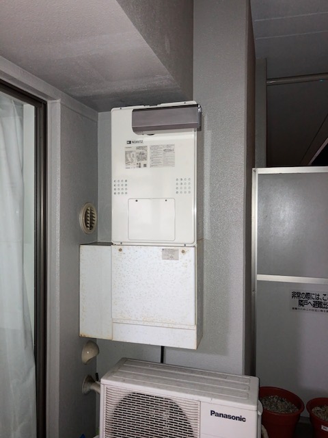 千葉県印西市 I様 都市ガス ノーリツエコジョーズ 	GTH-C2460AW3H-1 BL 24号（フルオート）給湯暖房給湯器 交換工事 交換後
