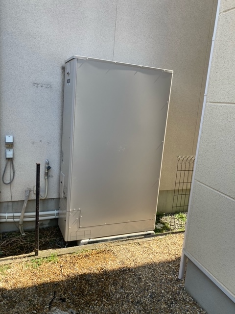 奈良県大和郡山市 F様 三菱電機エコキュート SRT-W375Z 薄型370L フルオート 交換工事 交換後