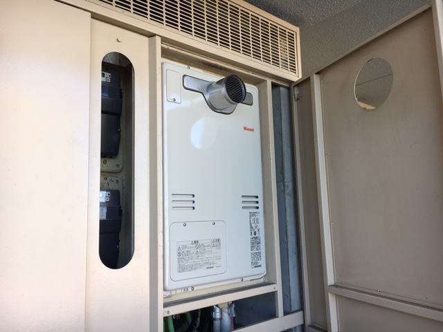 東京都葛飾区 S様 都市ガス リンナイ給湯器 RUFH-A2400AT2-3 24号フルオート給湯暖房給湯器 交換工事 交換後