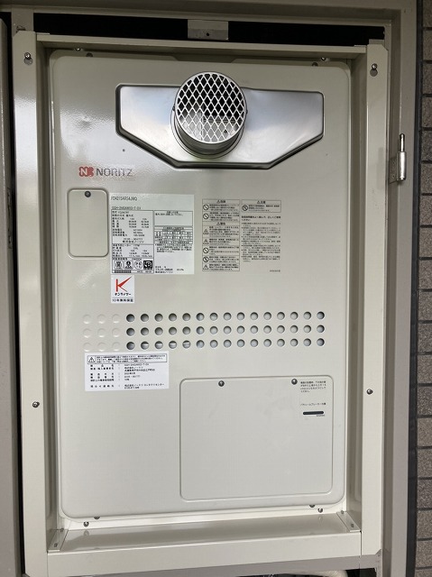 兵庫県西宮市 O様 都市ガス ノーリツ給湯器 GQH-2443AWXD-T-DX BL  24号高温水供給式暖房給湯器 交換工事 交換後