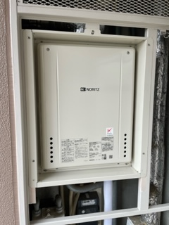 千葉県印西市 K様 都市ガス ノーリツ給湯器 GT-2460SAWX-H-2 BL 24号オート追焚付給湯器 交換工事 交換後