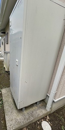 神奈川県鎌倉市 K様 コロナエコキュート CHP-37AY5 角型 370L フルオート (高圧力型) 交換工事 交換前
