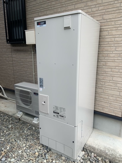 岐阜県下呂市 K様 三菱電機エコキュート SRT-S375UA  370L角型 フルオート 交換工事 交換後