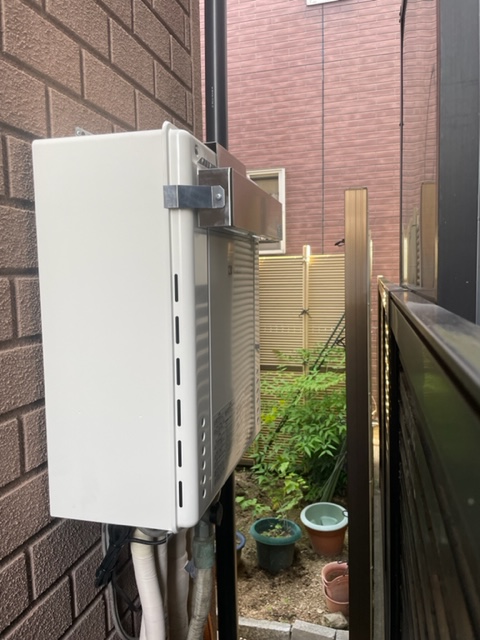 大阪府豊中市 K様 都市ガス ノーリツ給湯器 GT-2460AWX-2 BL  24号フルオート追焚付給湯器 交換工事 交換後