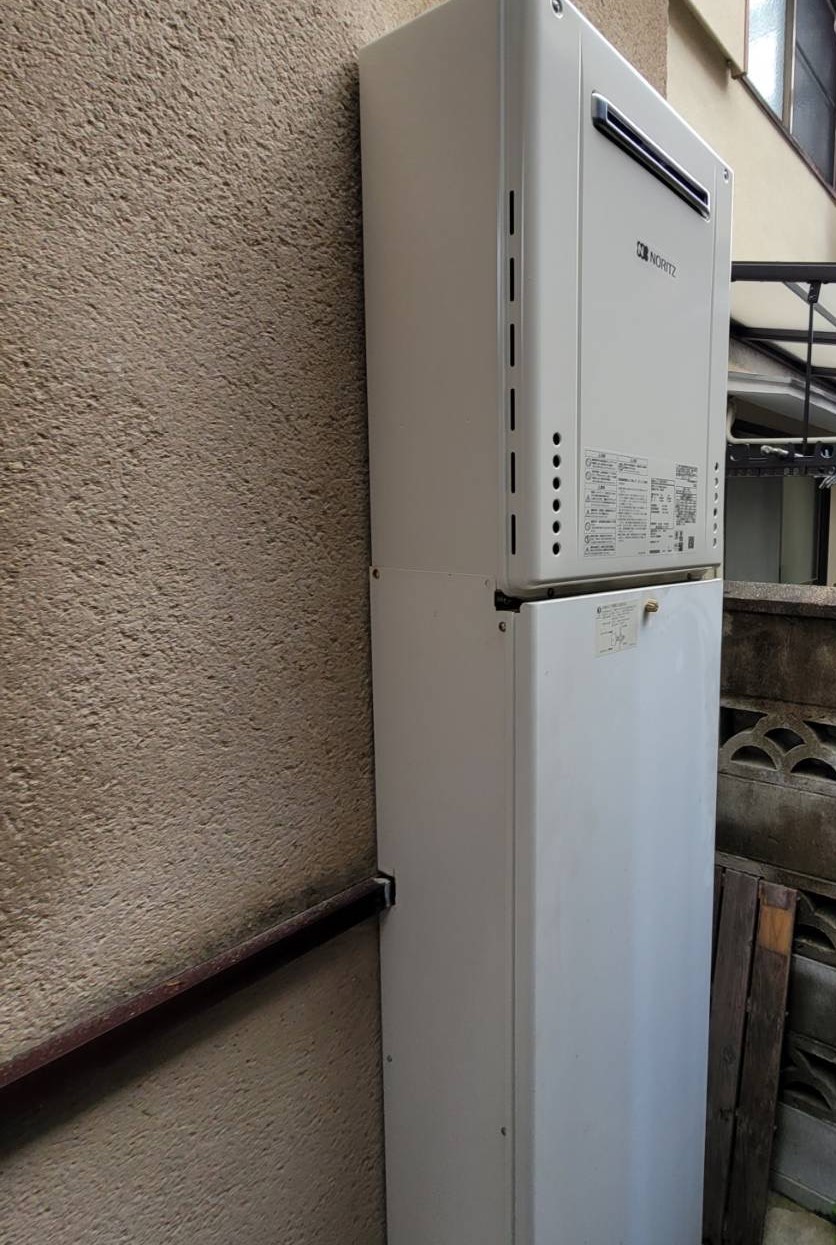 京都府京都市西京区 S様 都市ガス ノーリツ給湯器 GT-2460SAWX-2 BL 24号オート追焚付給湯器 交換工事 交換後
