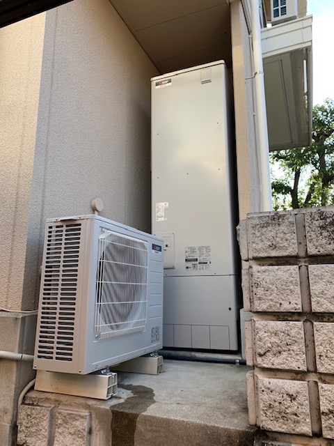 愛知県四日市市 H様 三菱電機エコキュート SRT-S465A 460L角型フルオート 交換工事 交換後